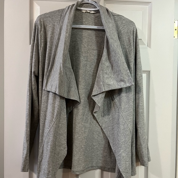 Size large grey Open Front Drape style Cardigan - Picture 1 of 2